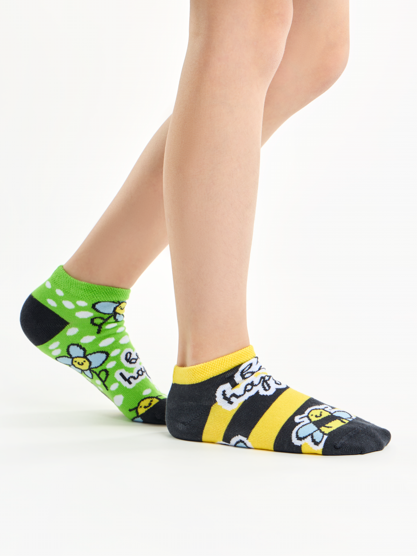 Kids' Ankle Socks Bee Happy