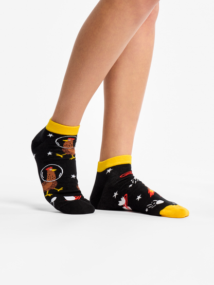 Ankle Socks Hen Astronaut