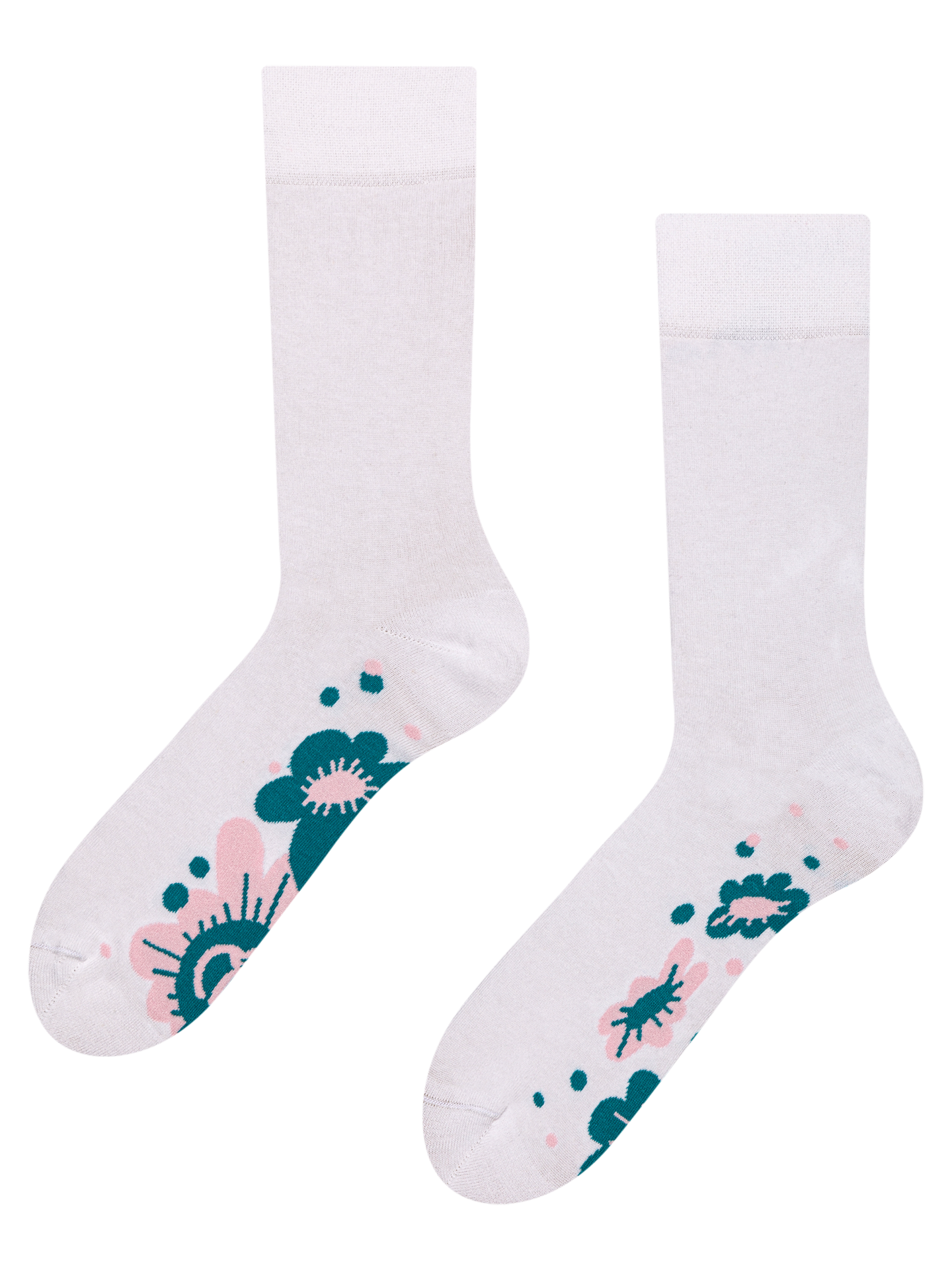 Regular Socks Pastel Flowers