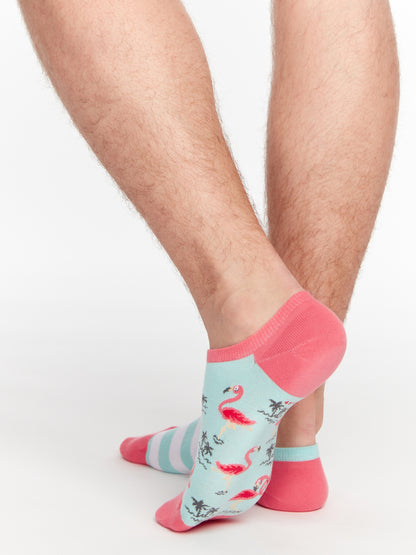 Sneaker Socks Tangled Flamingo