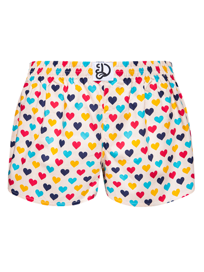 Women's Boxer Shorts Colorful Hearts