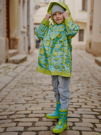 Kids' Rain Boots Frog & Waterlilies