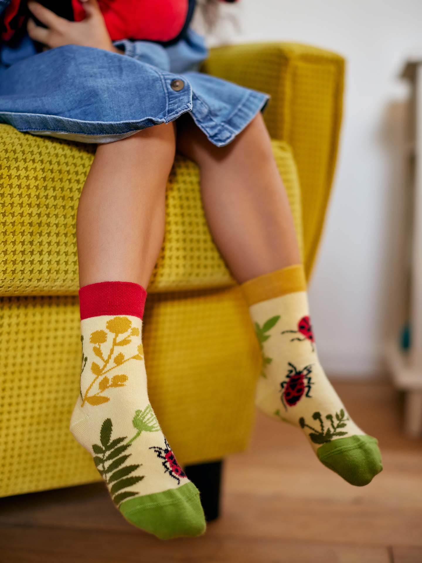 Kids' Socks Bugs and Wildflowers