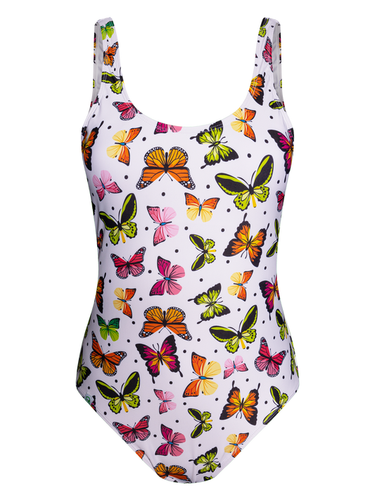 Women's One-piece Swimsuit Colorful Butterflies