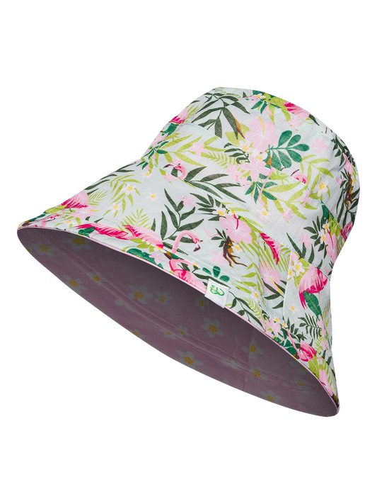Women's Bucket Hat Tropical Flamingo