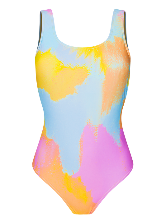 One-piece Swimsuit Pastel Camo