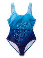 One-piece Swimsuit Aqua Mandala