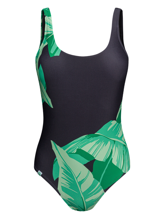 One-piece Swimsuit Banana Leaves