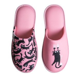 Slippers Pink Cats