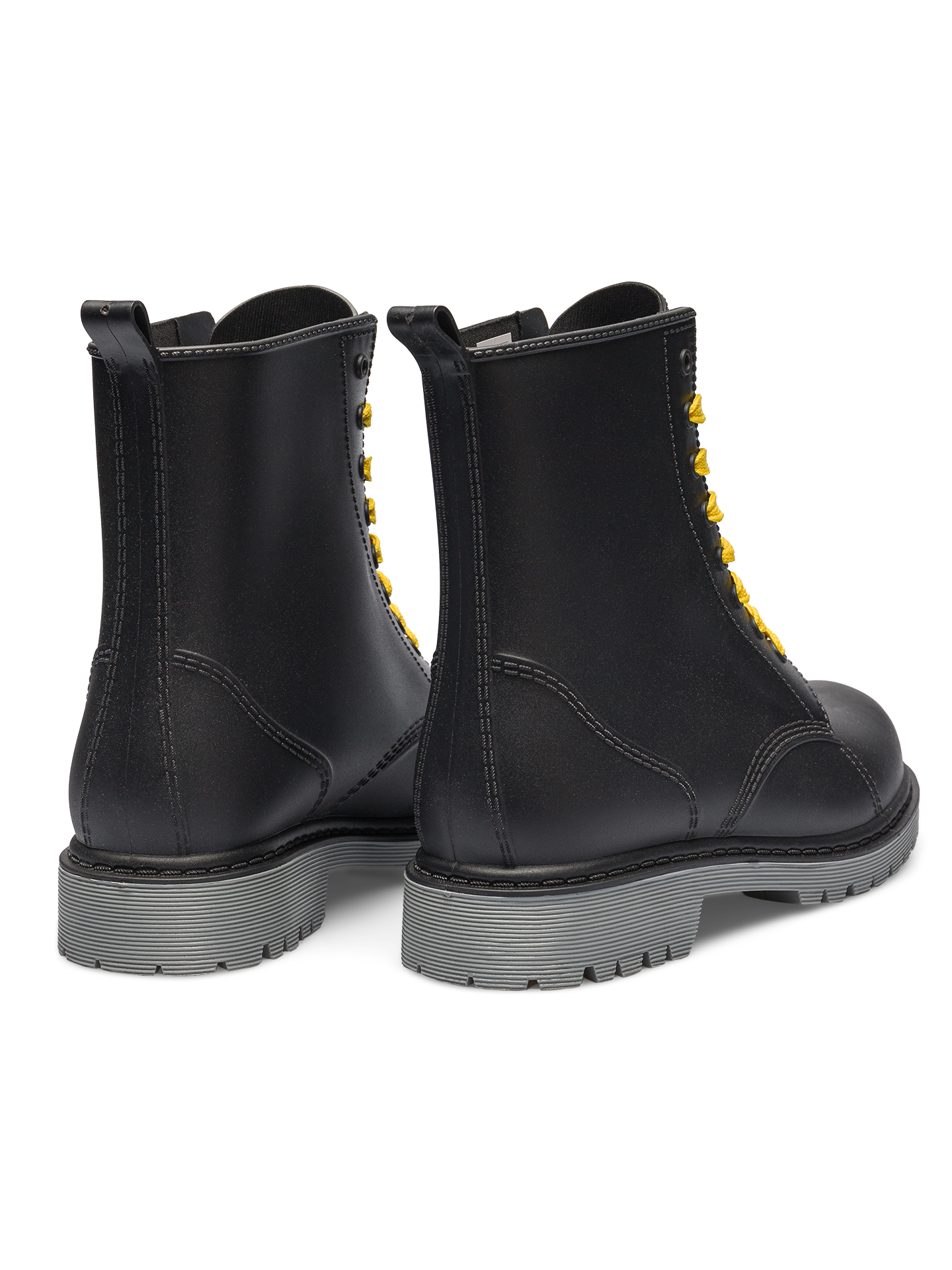 Black & Grey Women's Rain Boots