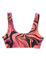 Sporty Bikini Top Liquid Colors