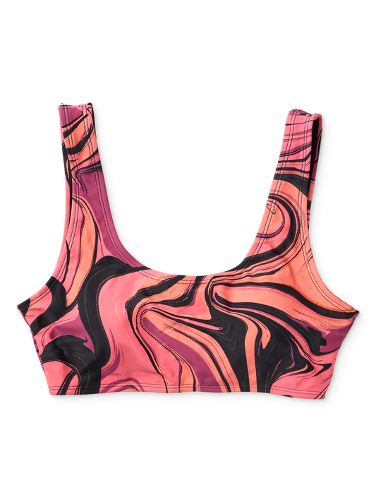 Sporty Bikini Top Liquid Colours