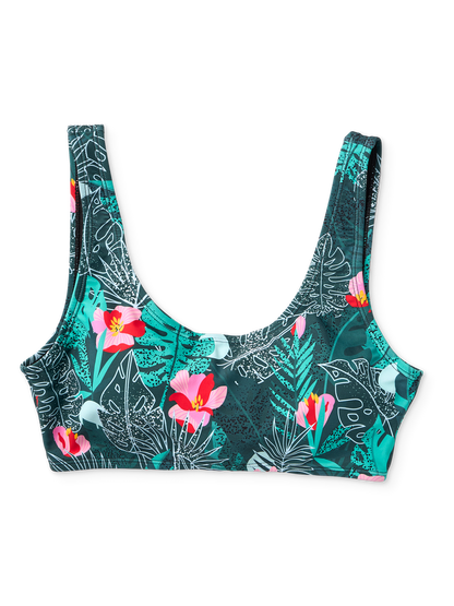 Sporty Bikini Top Rainforest