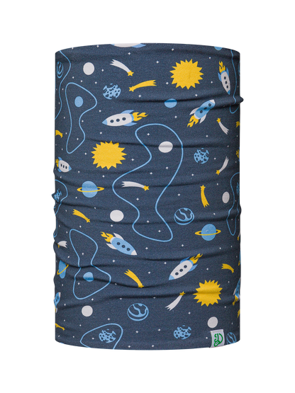 Kids' Light Beanie & Neck Warmer Set Rocket & Space