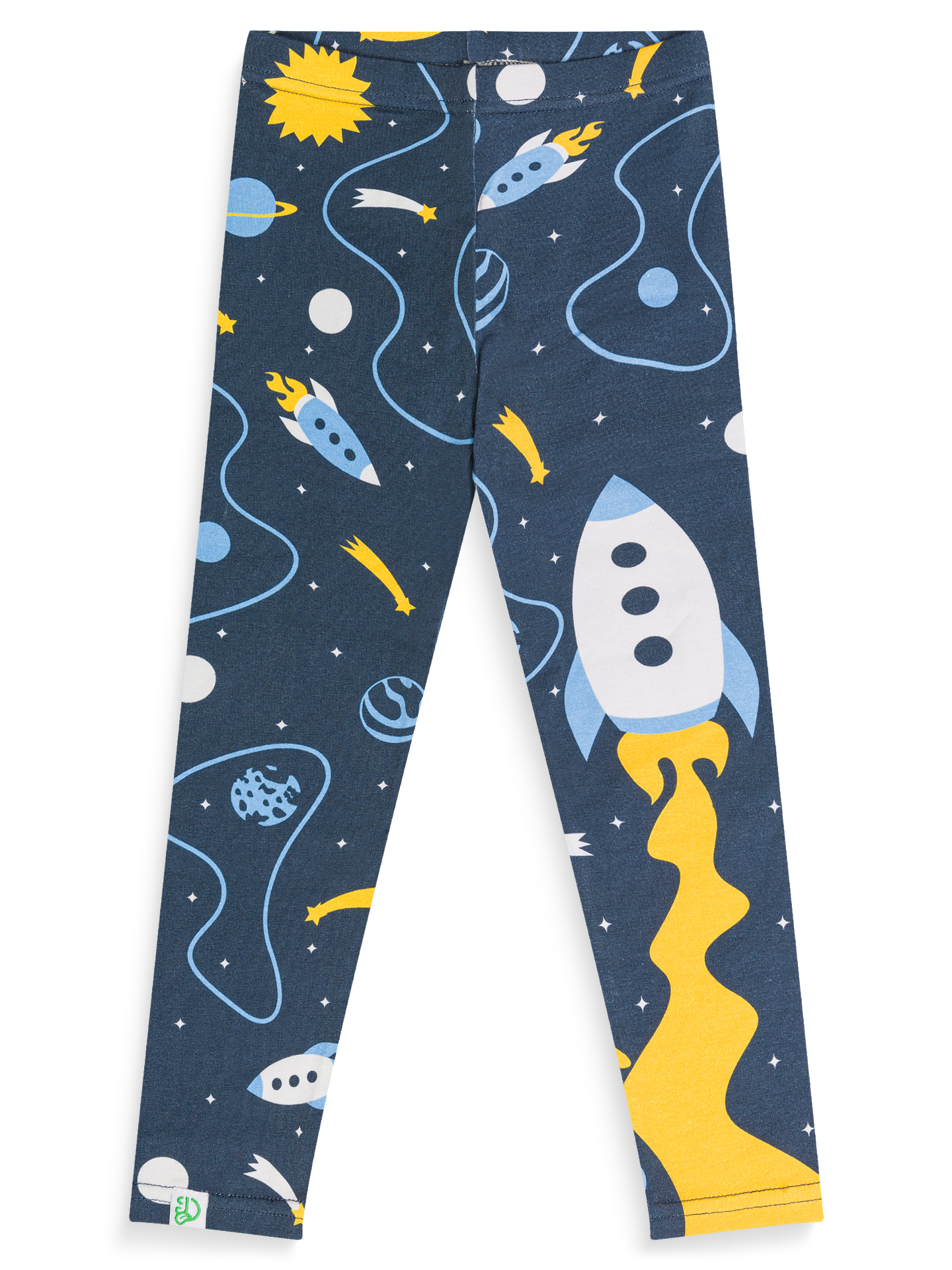 Kids' Cotton Leggings Rocket & Space