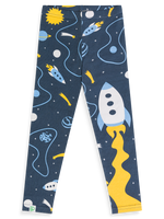 Kids' Cotton Leggings Rocket & Space