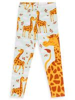 Kids' Cotton Leggings Giraffes in Love