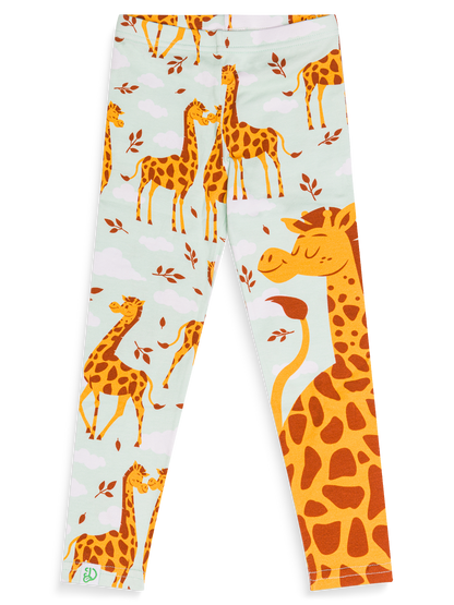 Kids' Cotton Leggings Giraffes in Love
