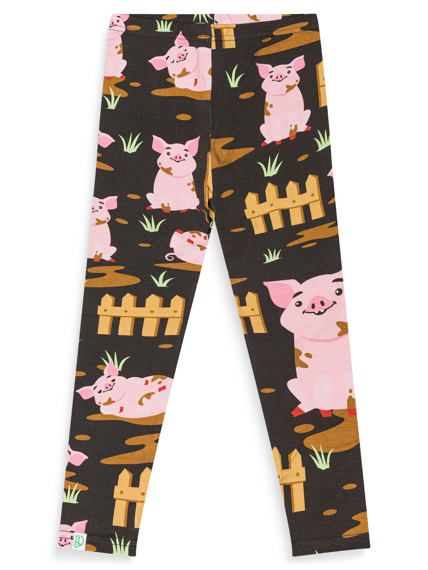 Kids' Cotton Leggings Pigs on the Farm