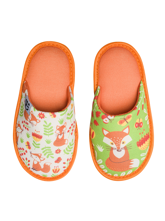 Kids' Slippers Fox & Butterflies