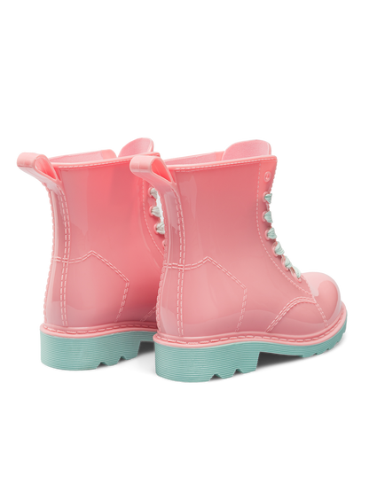 Flamingo Pink Kids' Rain Boots