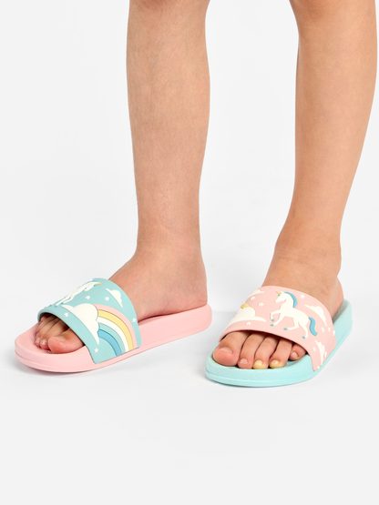 Kids´ Slides Unicorn & Rainbow