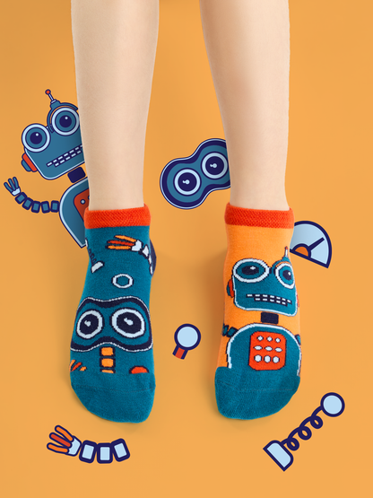 Kids' Ankle Socks Robot