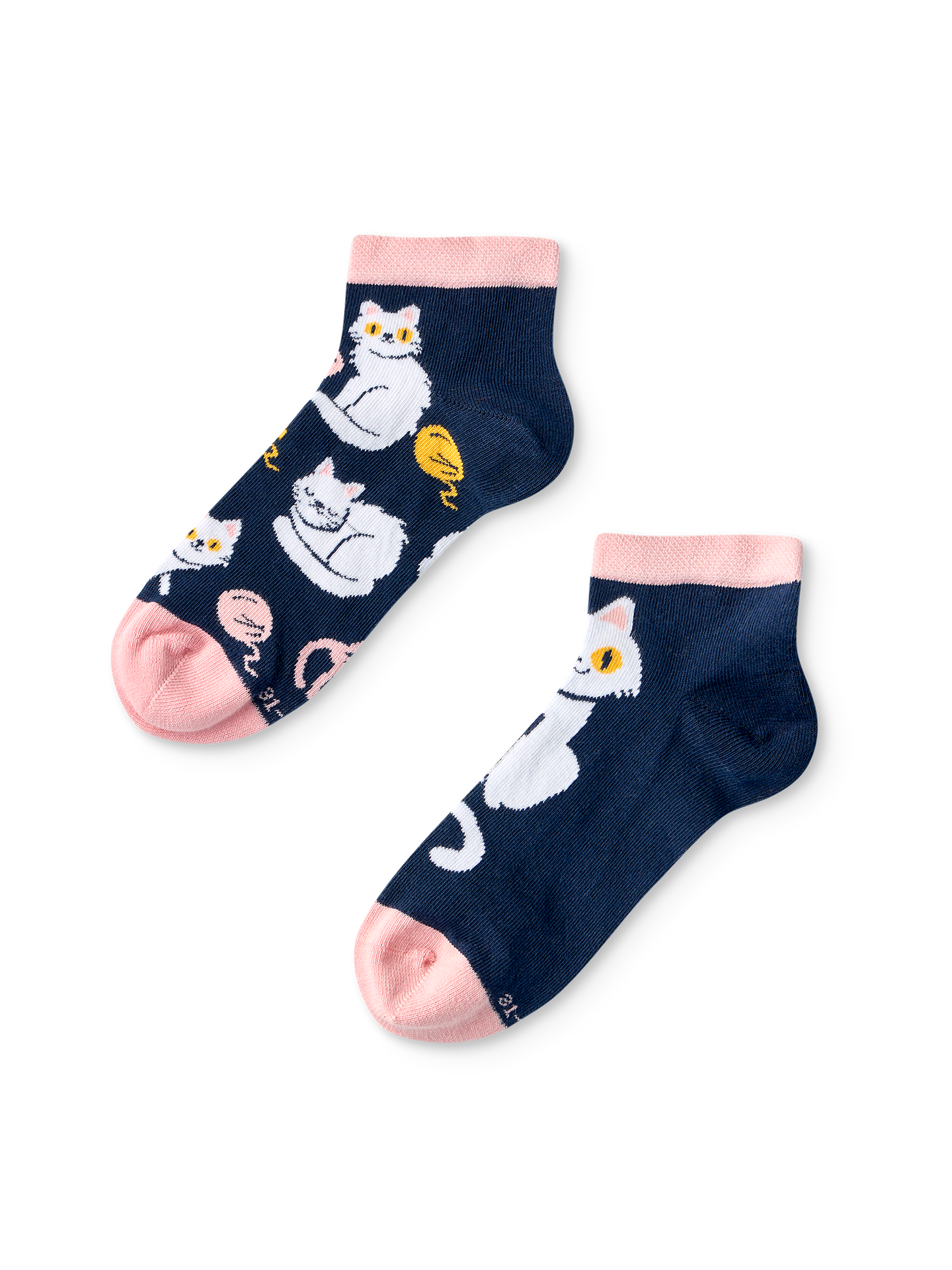 Kids' Ankle Socks Playful Kitty