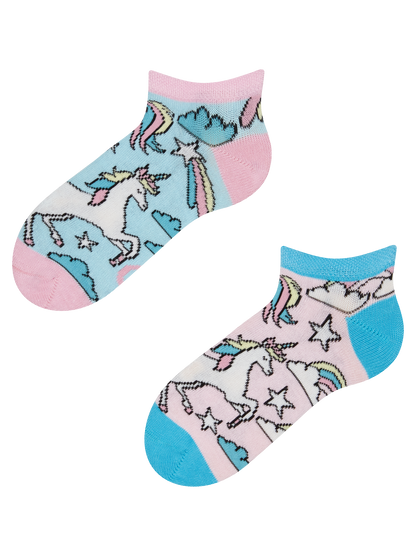 Kids' Ankle Socks Rainbow Unicorn