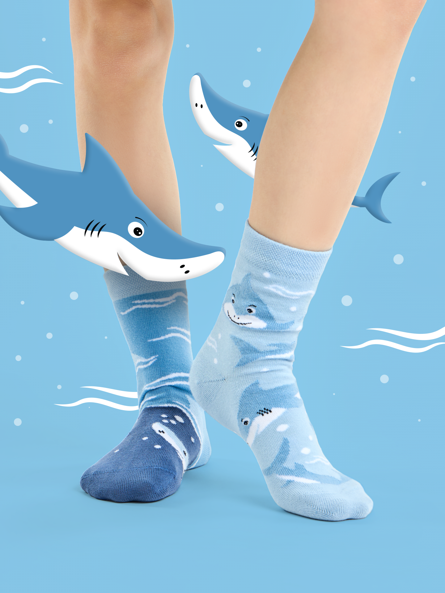 Kids' Socks Grey Shark