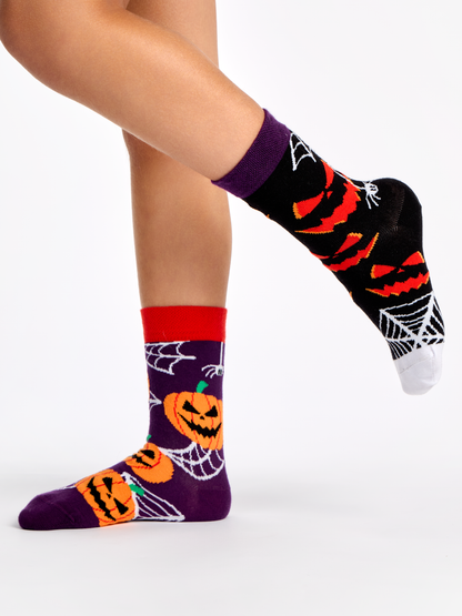Kids' Socks Scary Pumpkin