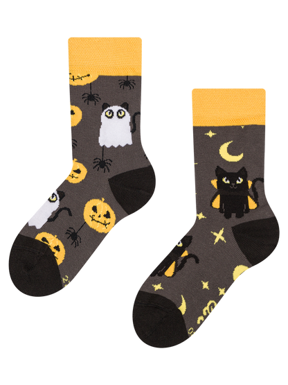 Kids' Socks Halloween Cat