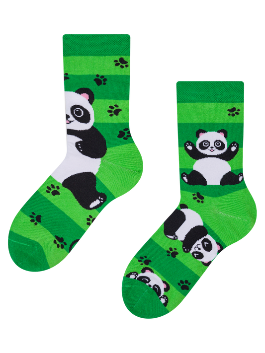 Kids' Socks Panda & Stripes