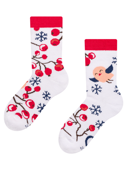 Kids' Warm Socks Winter Berries