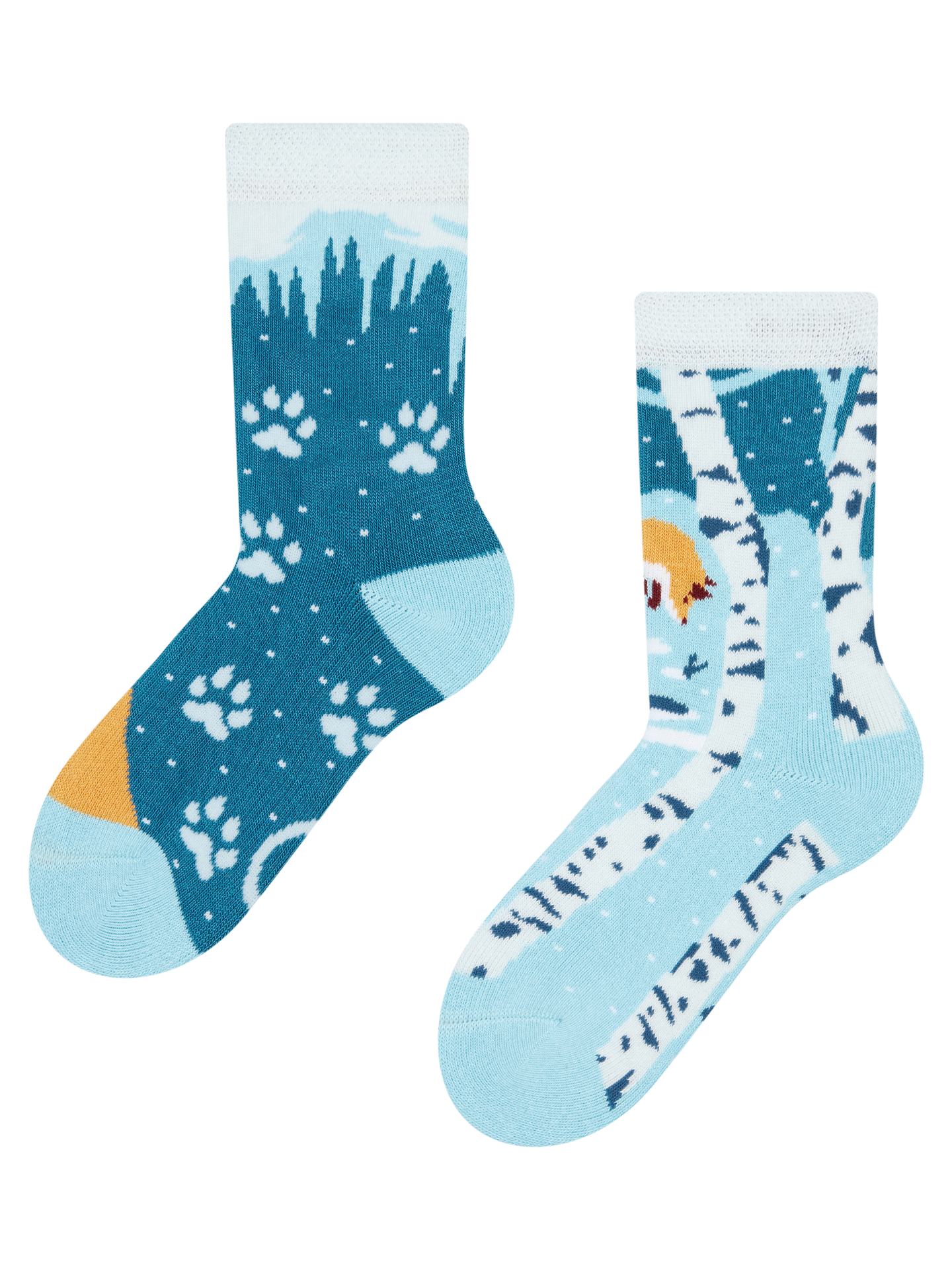 Kids' Warm Socks Fox in Winter