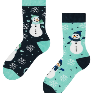 Kids' Warm Socks Joyful Snowman