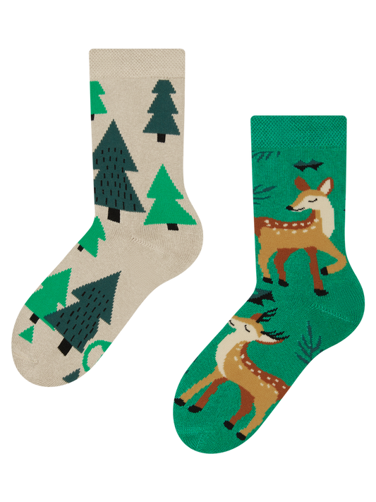 Kids' Warm Socks Doe & Deer