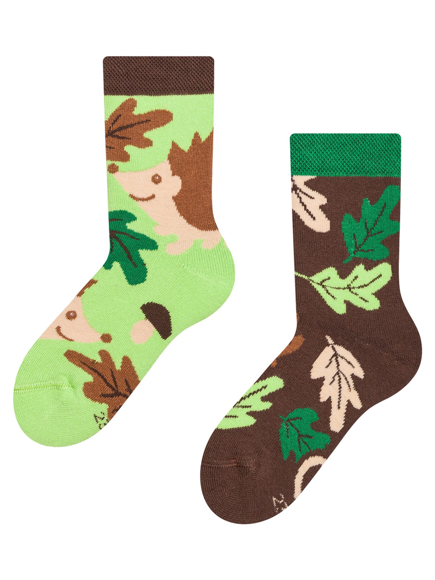 Kids' Warm Socks Hedgehog & Leaves