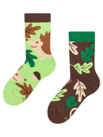 Kids' Warm Socks Hedgehog & Leaves