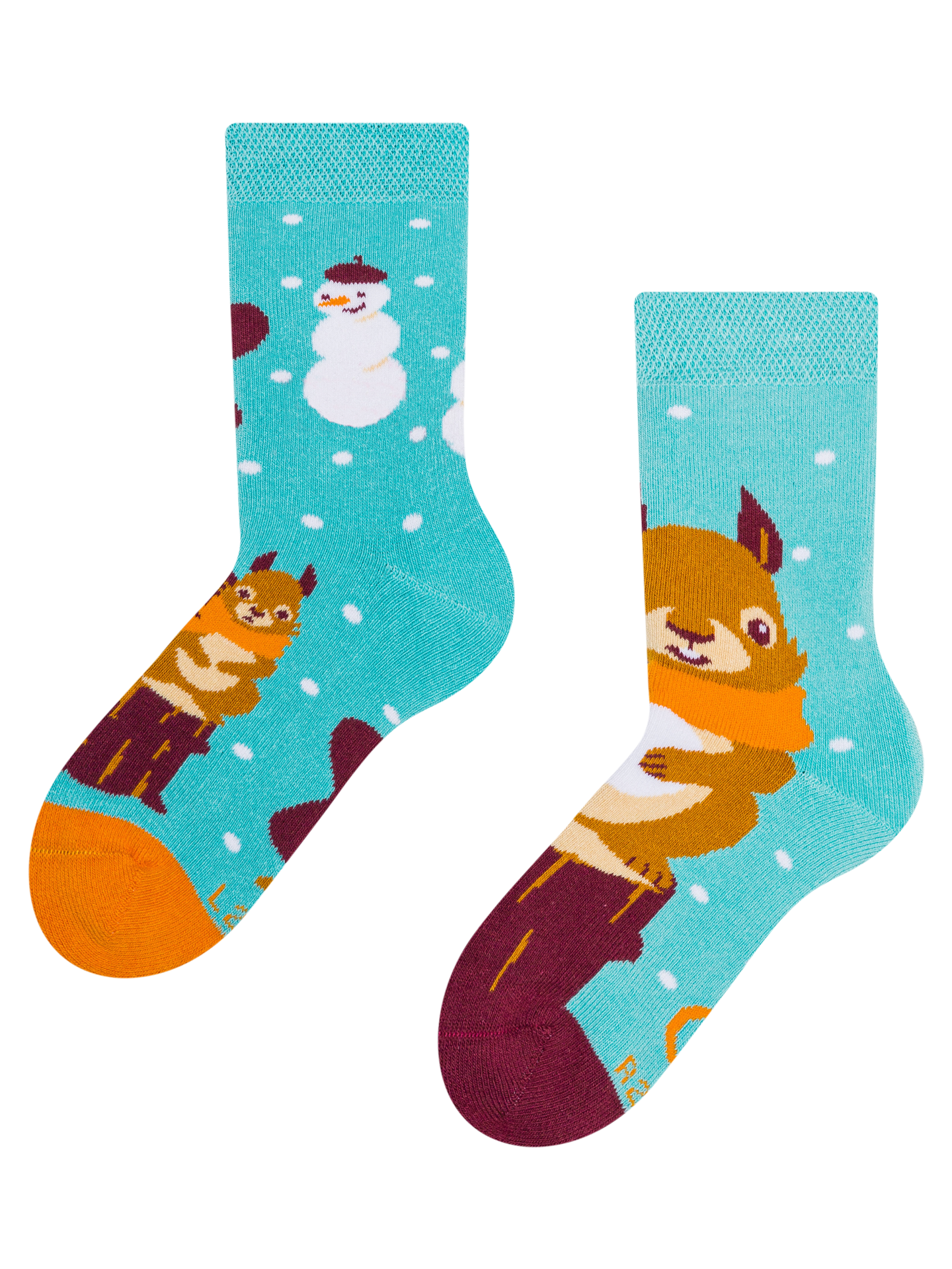 Kids' Warm Socks Winter Squirrel