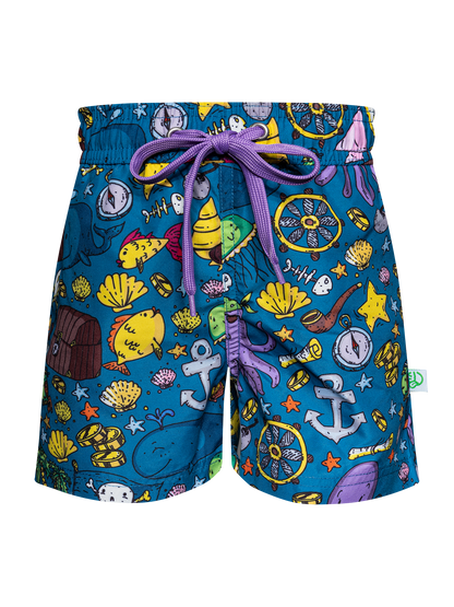 Boys' Swim Shorts Pirate Life