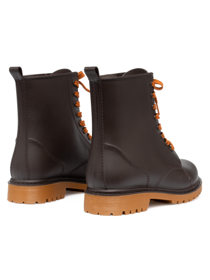 Dark Brown Men's Rain Boots