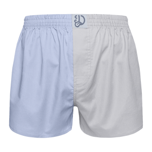 Blue & Grey Men's Boxer Shorts