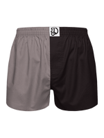 Grey & Black Men's Boxer Shorts
