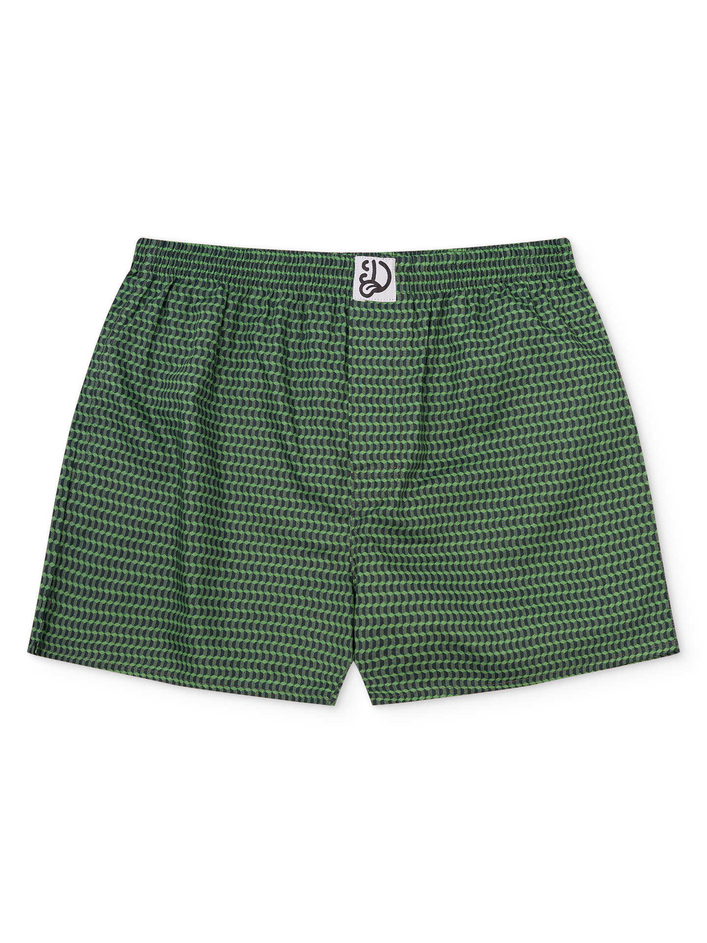 Pastel Green Men's Pattern Boxer Shorts