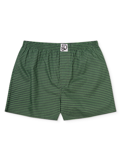 Pastel Green Men's Pattern Boxer Shorts