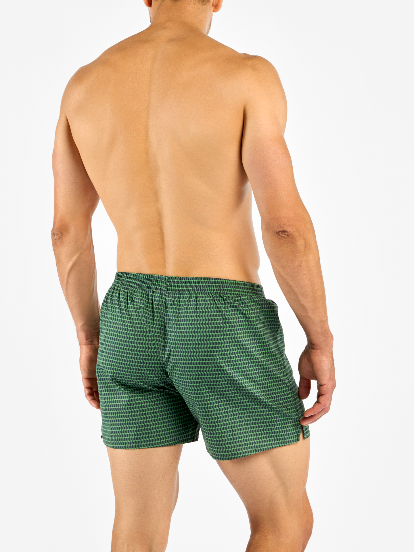 Pastel Green Men's Pattern Boxer Shorts