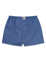 Blue & Grey Men's Pattern Boxer Shorts