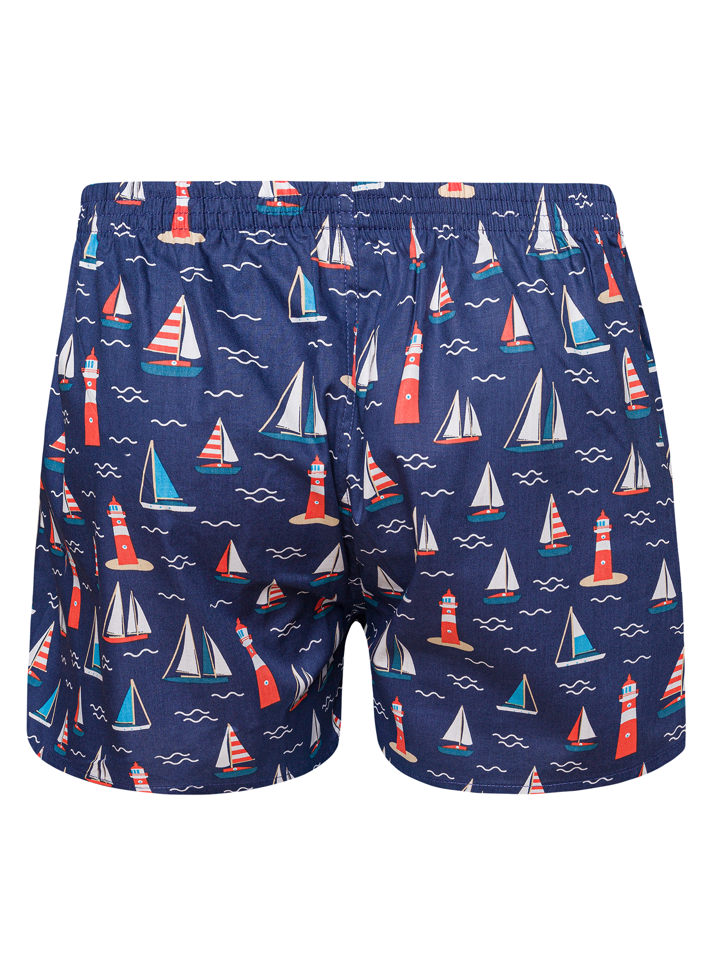 Men's Boxer Shorts Lighthouse & Sailboats