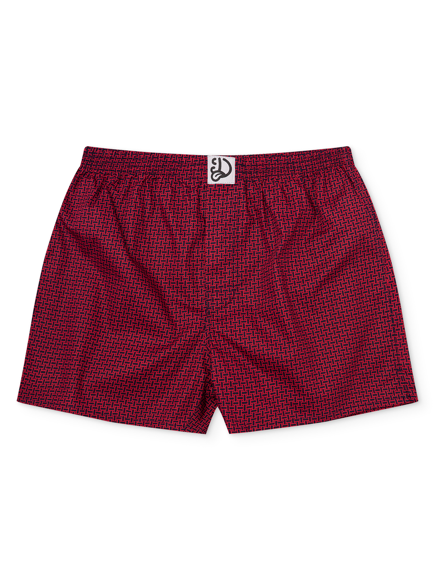 Blue & Red Men's Pattern Boxer Shorts